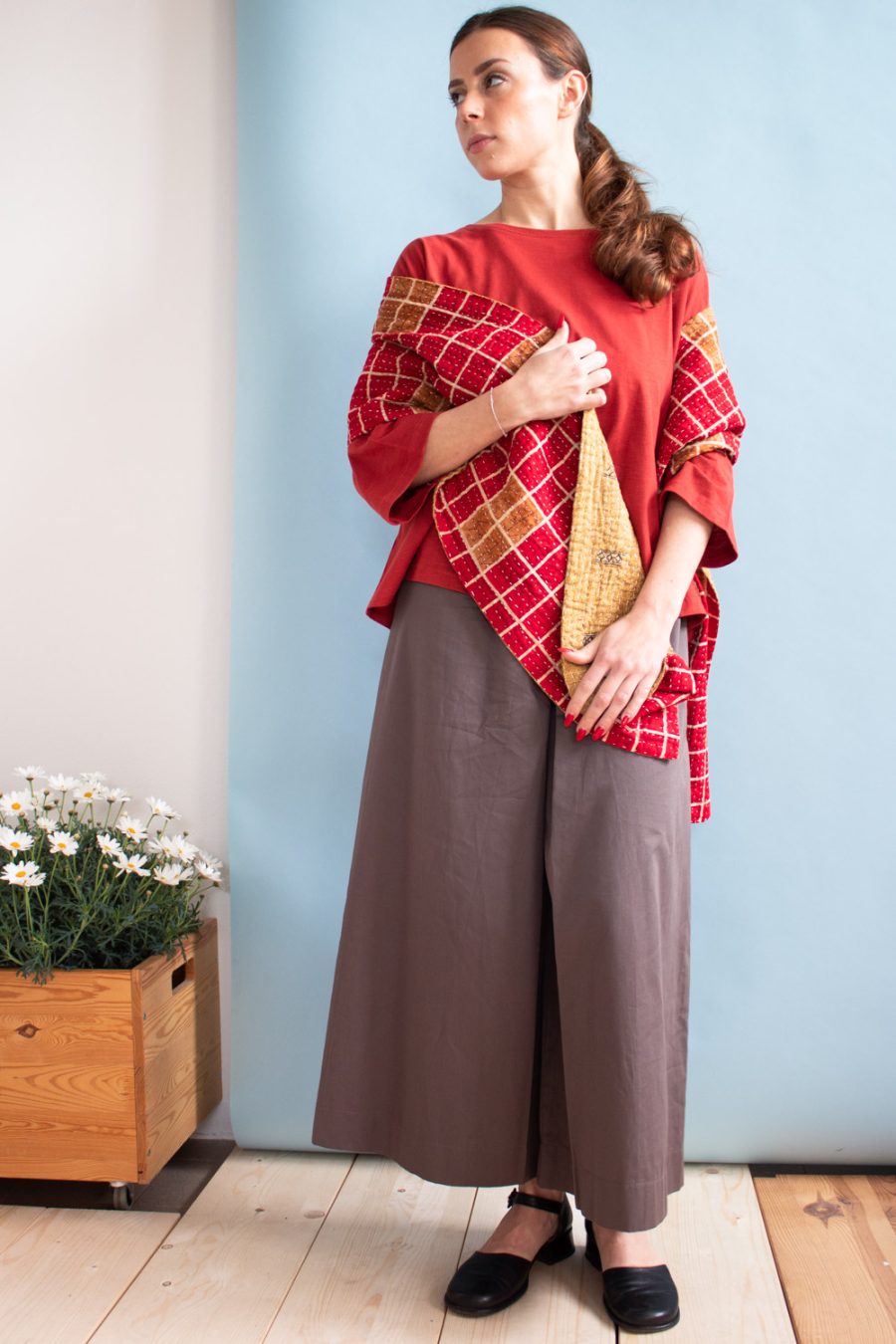 Stola in Sari riciclato - Image 3