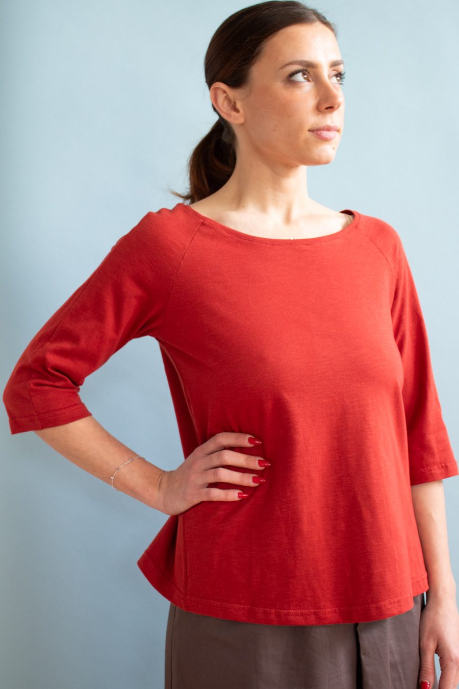 T-shirt Amanda in jersey di cotone biologico - Image 2