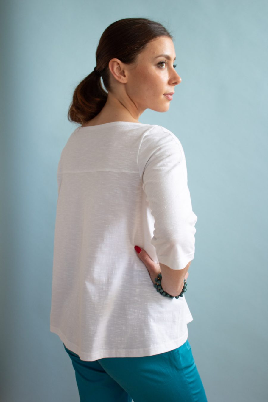 T-shirt Amanda in jersey di cotone biologico - immagine 5