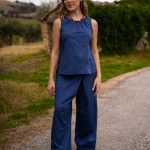 Pantalone Carol in satin di cotone - Image 5