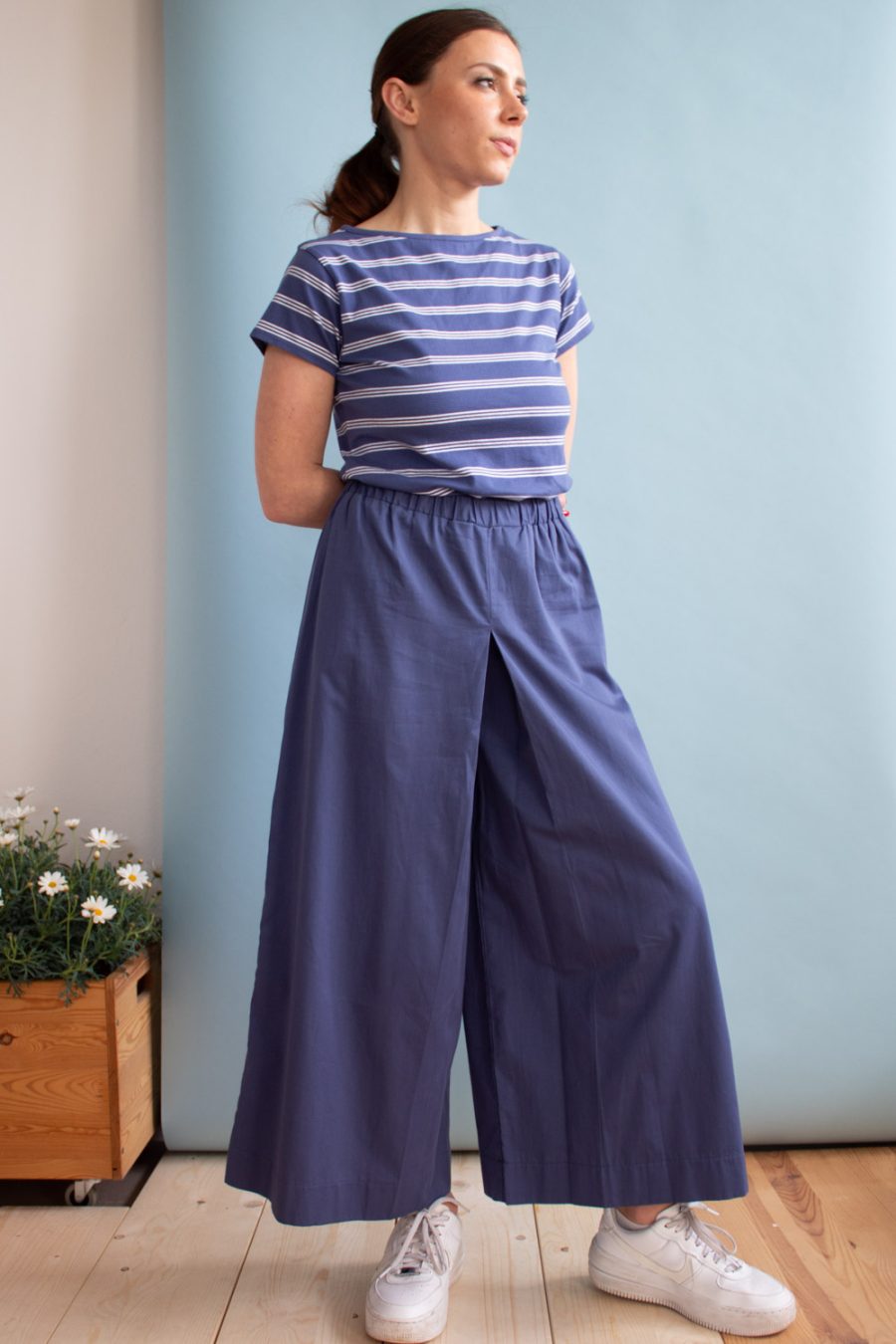 Pantalone Zoe in satin di cotone - Image 3
