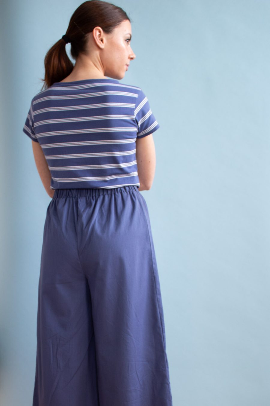 Pantalone Zoe in satin di cotone - Image 5