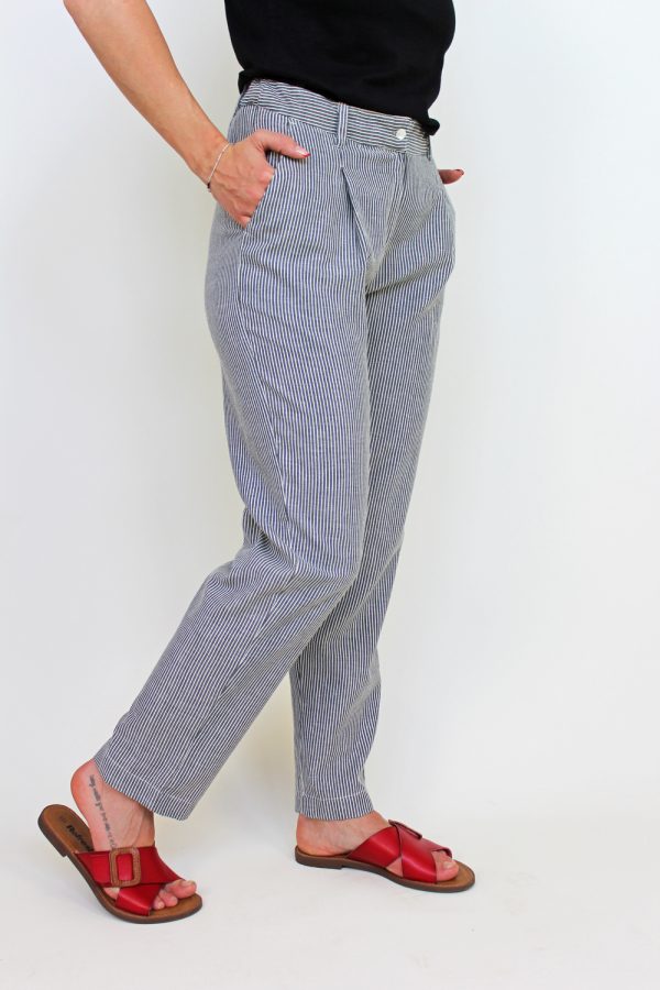 Pantalone Ambretta in cotone operato