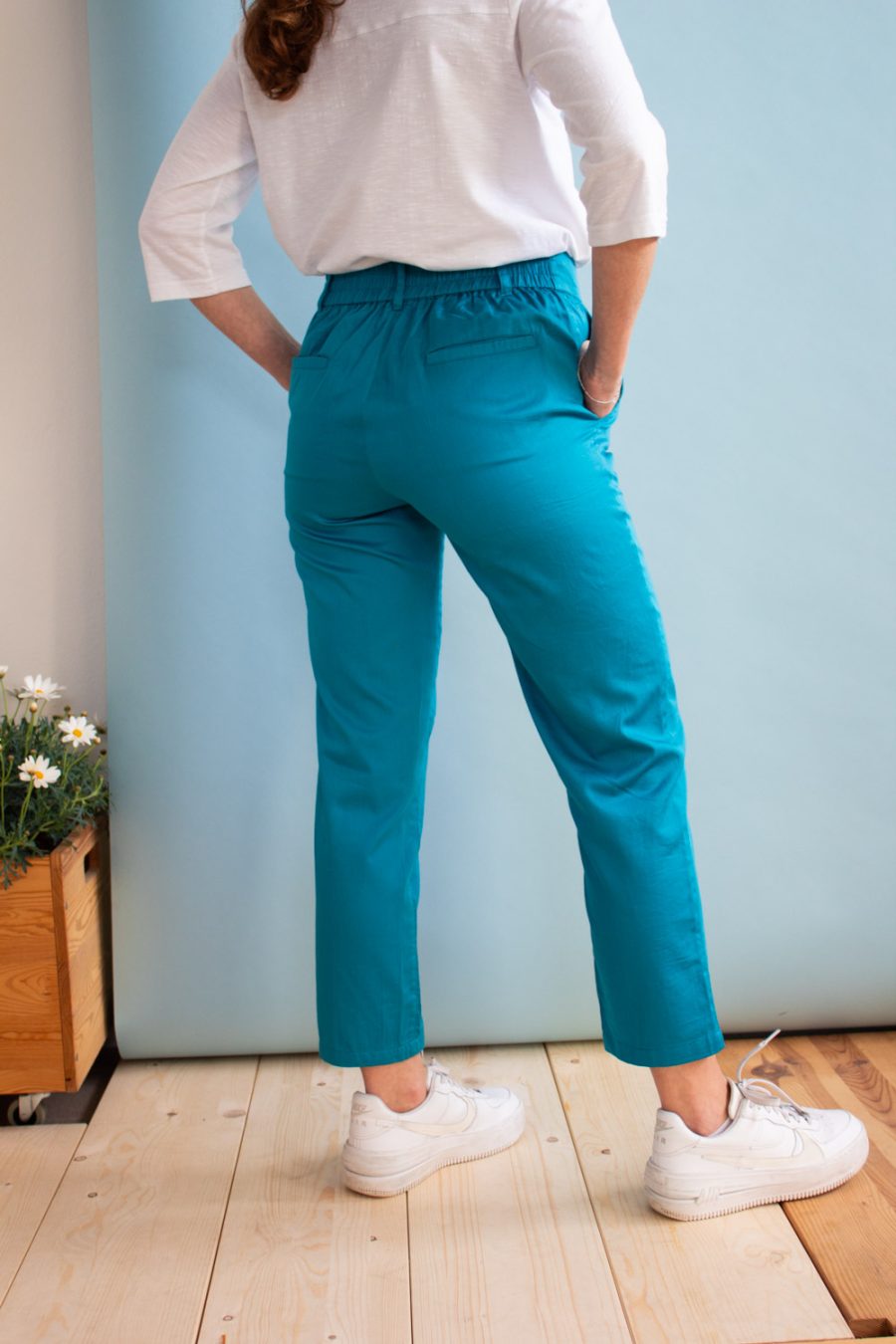 Pantalone Faggio in satin di cotone - immagine 3