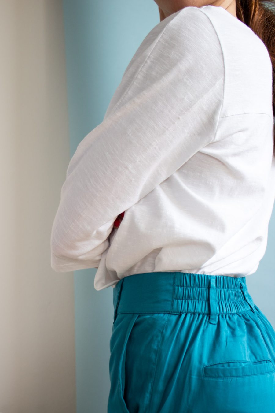 Pantalone Faggio in satin di cotone - immagine 4