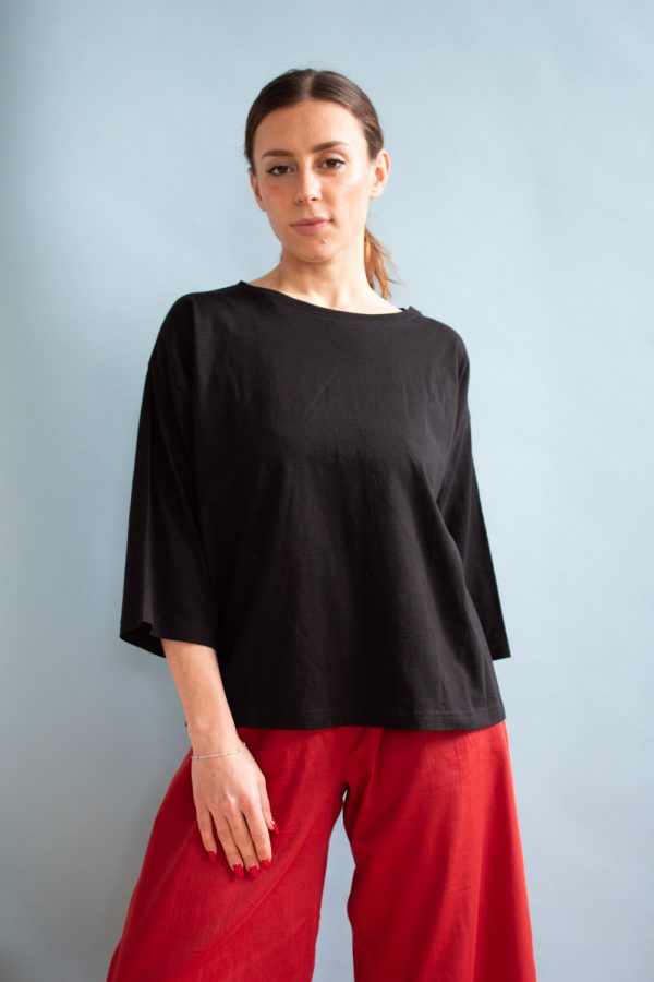 T-shirt Garofano in jersey di cotone biologico