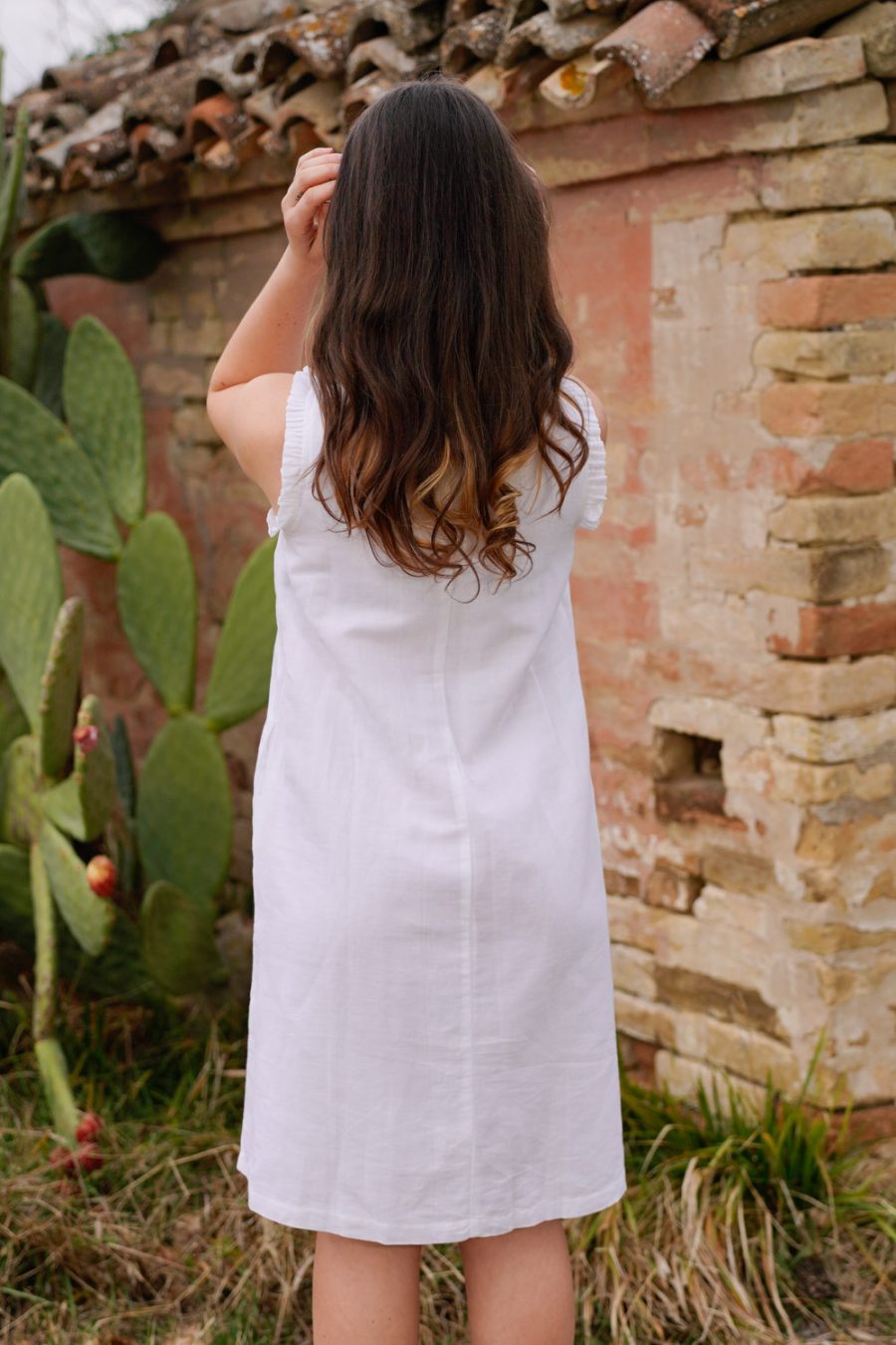 Abito Anais in lino e cotone - immagine 2