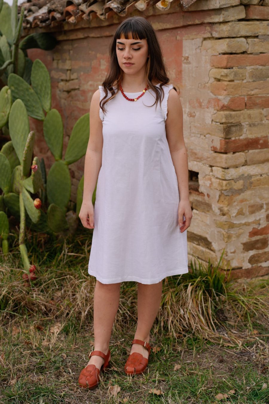 Abito Anais in lino e cotone