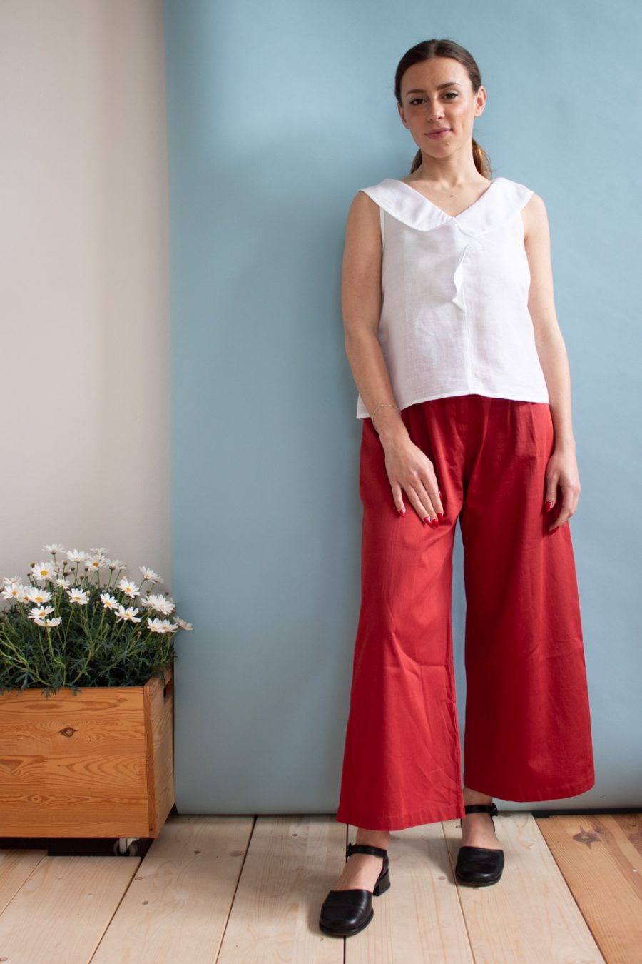 Top Tamara in lino e cotone - Image 2