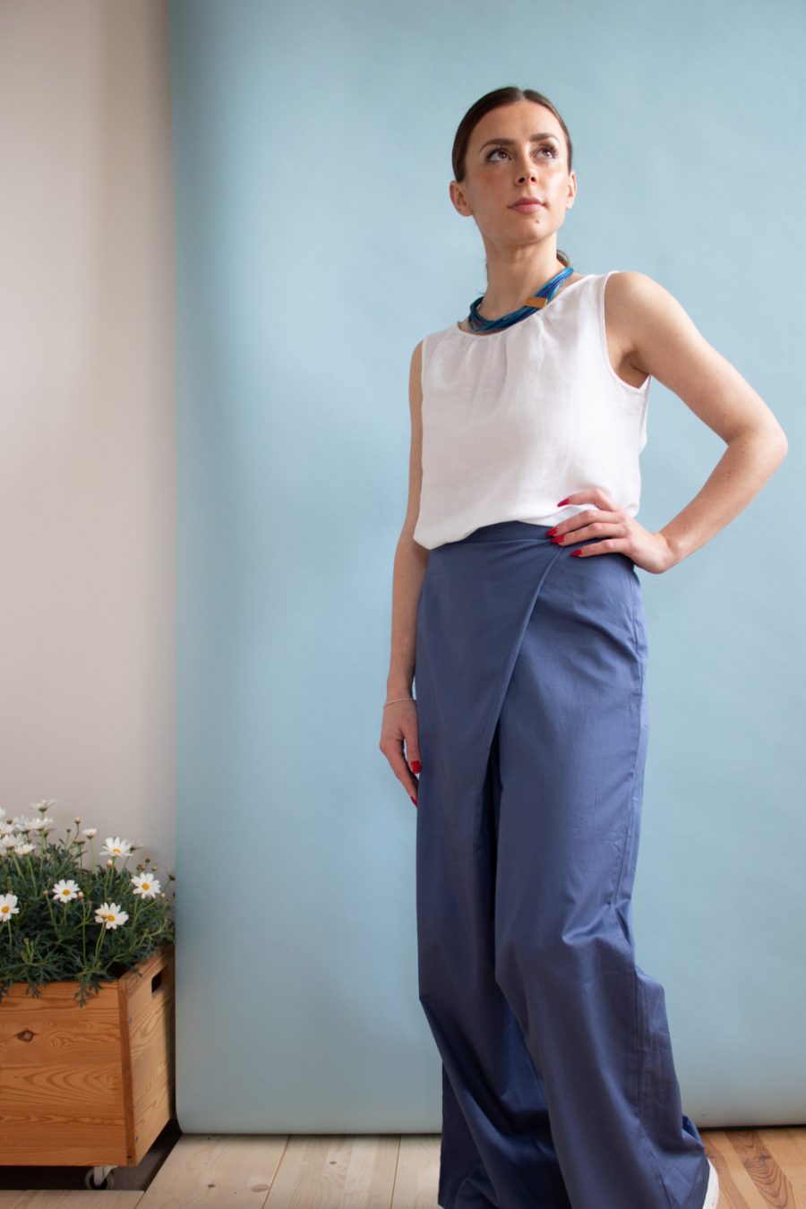 Top Ketty in lino e cotone - Image 2