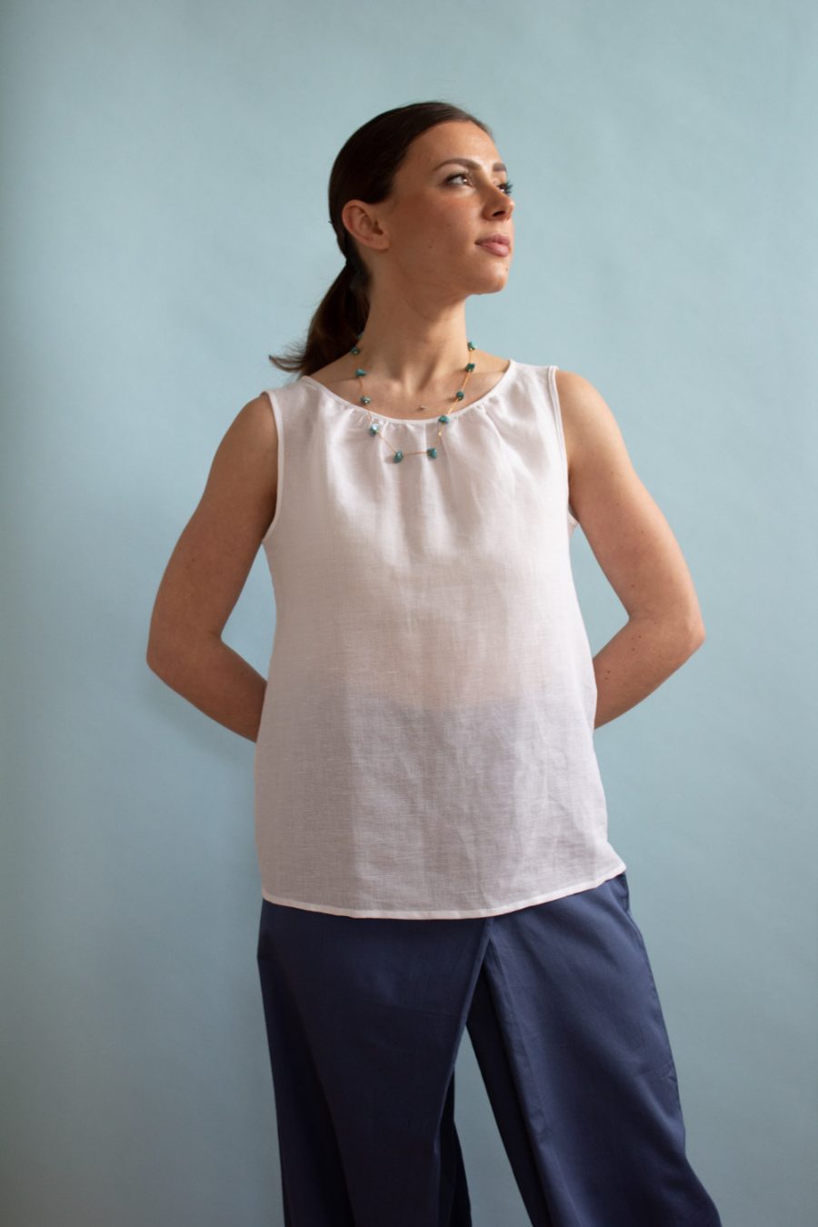 Top Ketty in lino e cotone - Image 5