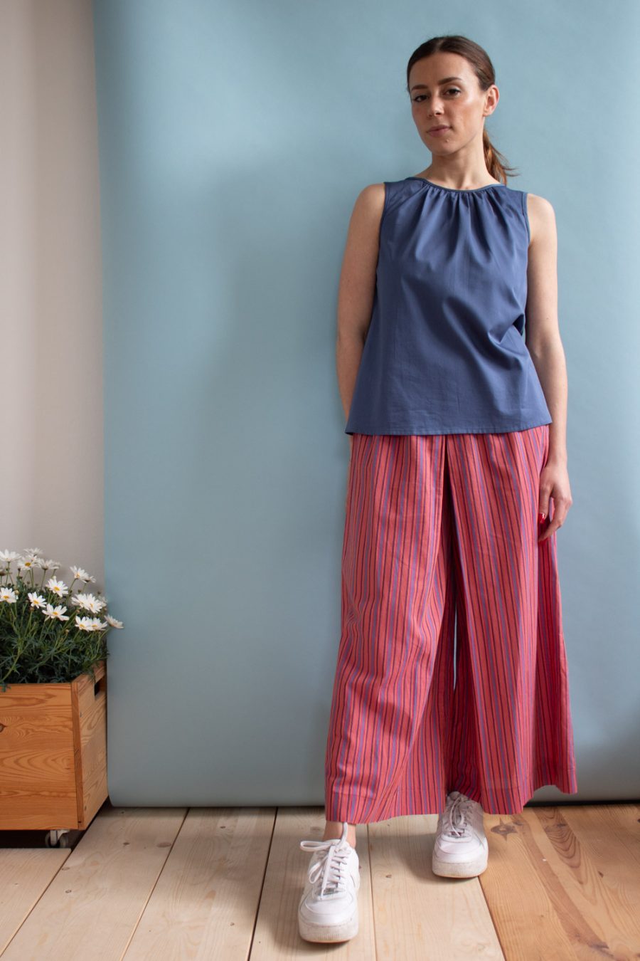 Top Ketty in satin di cotone - immagine 2
