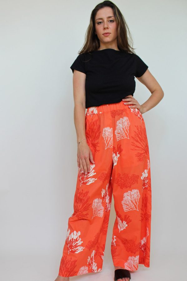 Pantalone Nina in cotone stampato