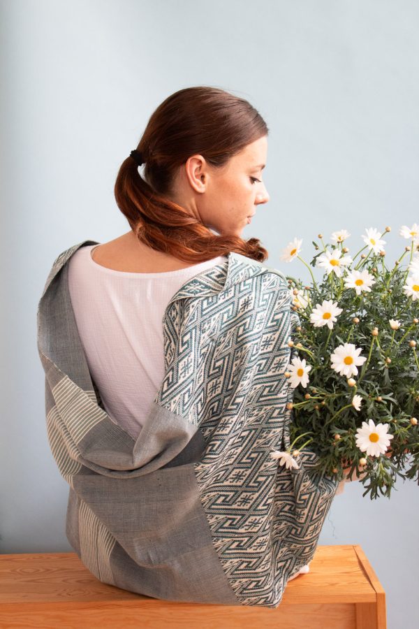 Sciarpa cotone jacquard
