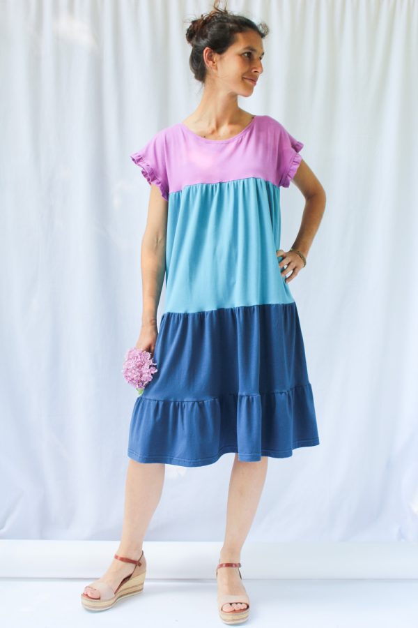 Abito Talluah in jersey di cotone biologico stretch