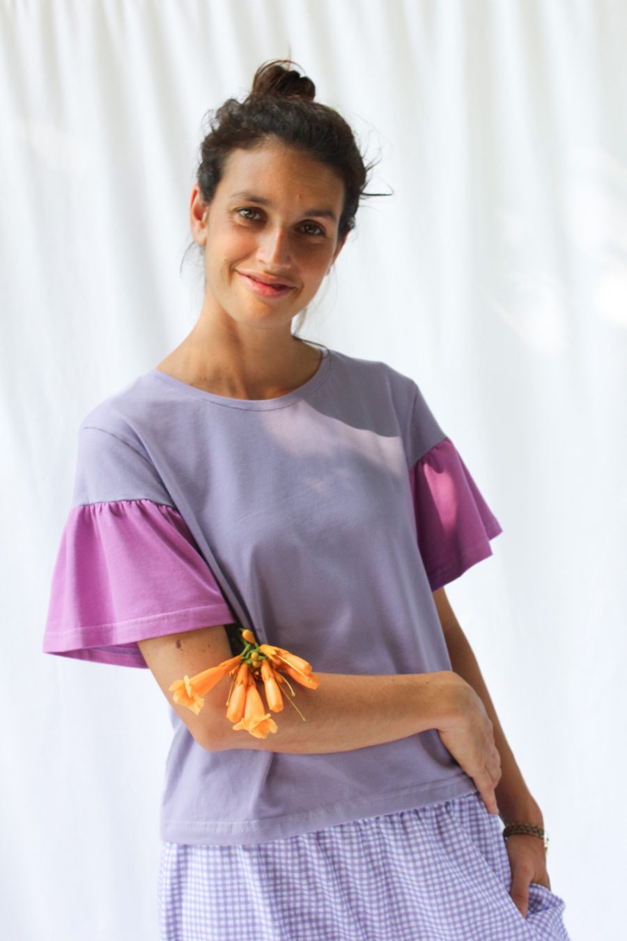 T-shirt Dana in jersey di cotone biologico stretch - Image 2