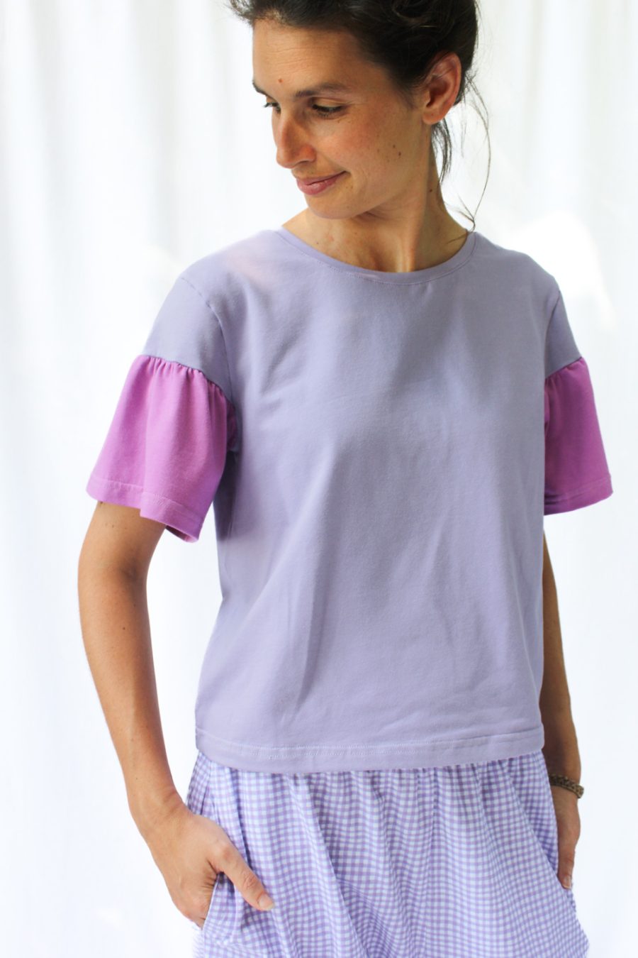 T-shirt Dana in jersey di cotone biologico stretch - Image 3