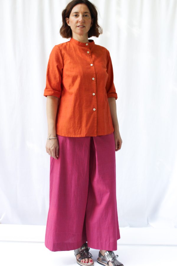 Camicia Paula in cotone operato