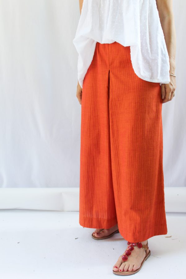 Pantalone Zoe in cotone operato
