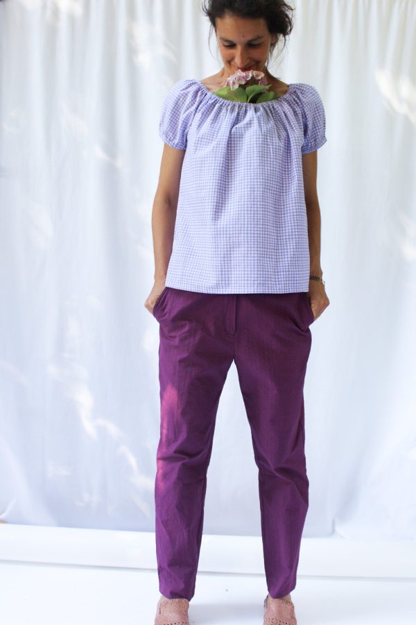 Blusa Puthia in cotone stampato