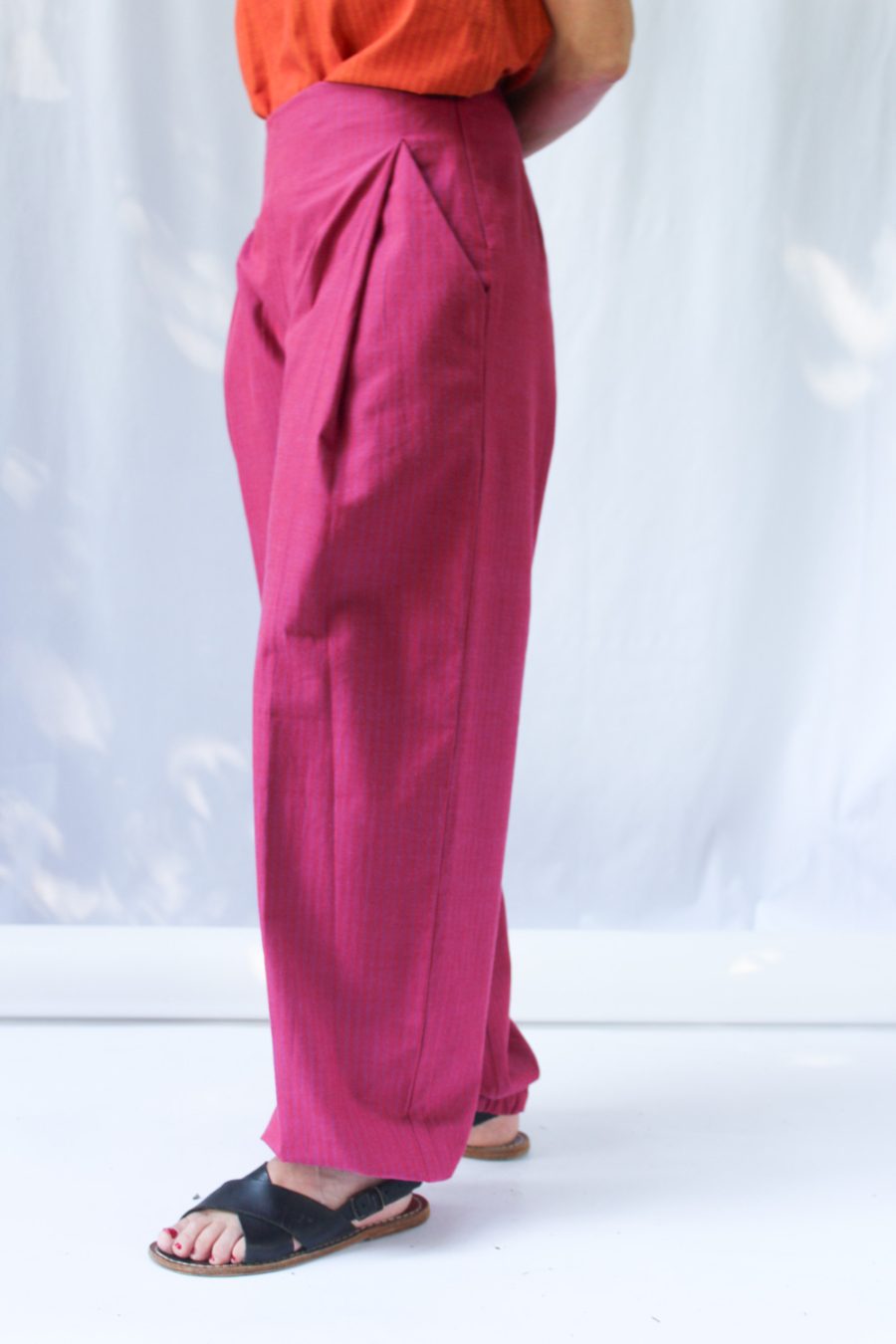 Pantalone Aika in cotone operato - Image 3