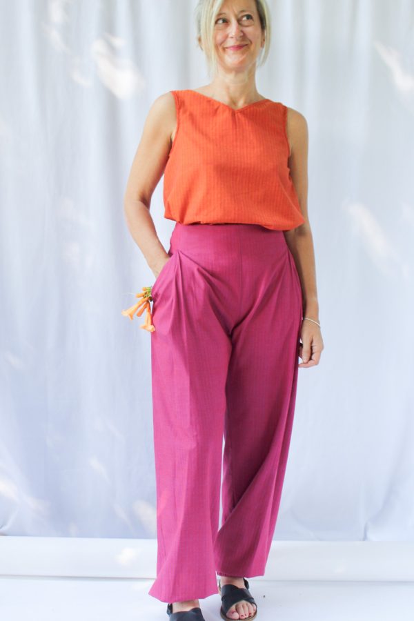 Pantalone Aika in cotone operato