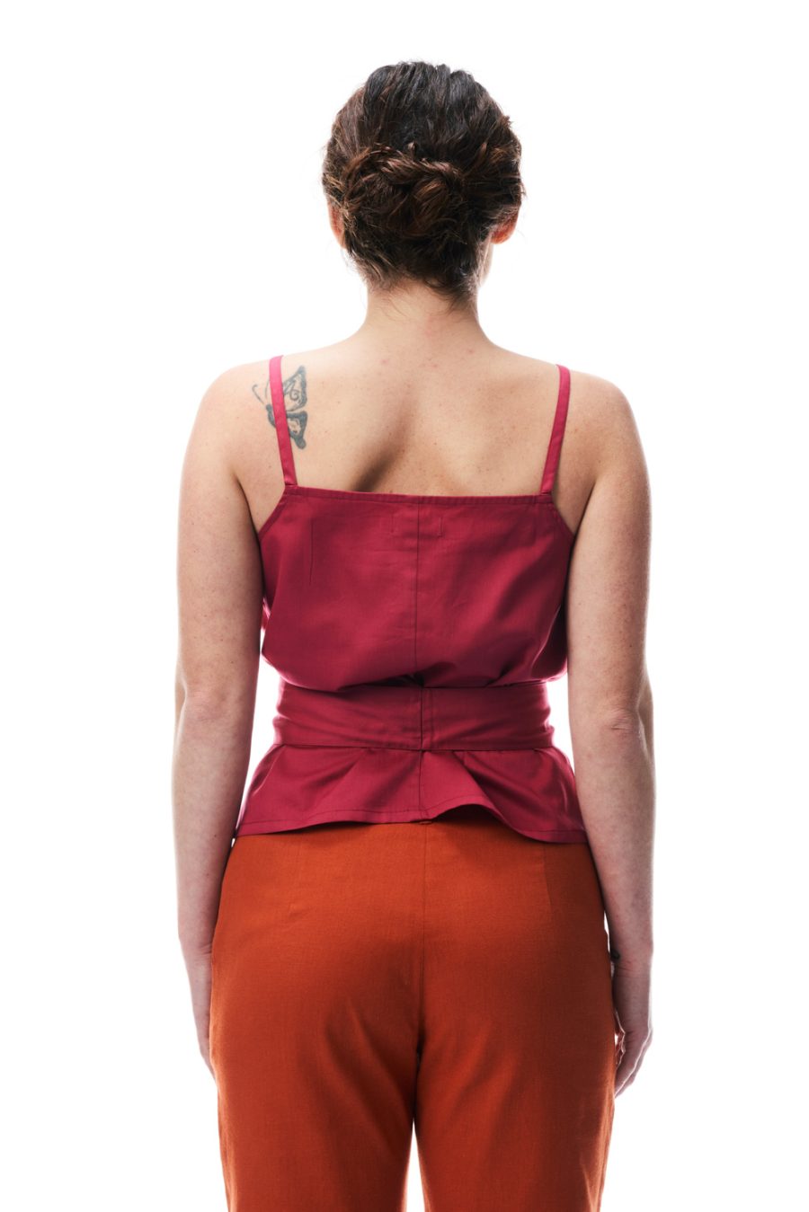 Top Dafne in satin di cotone - Image 3