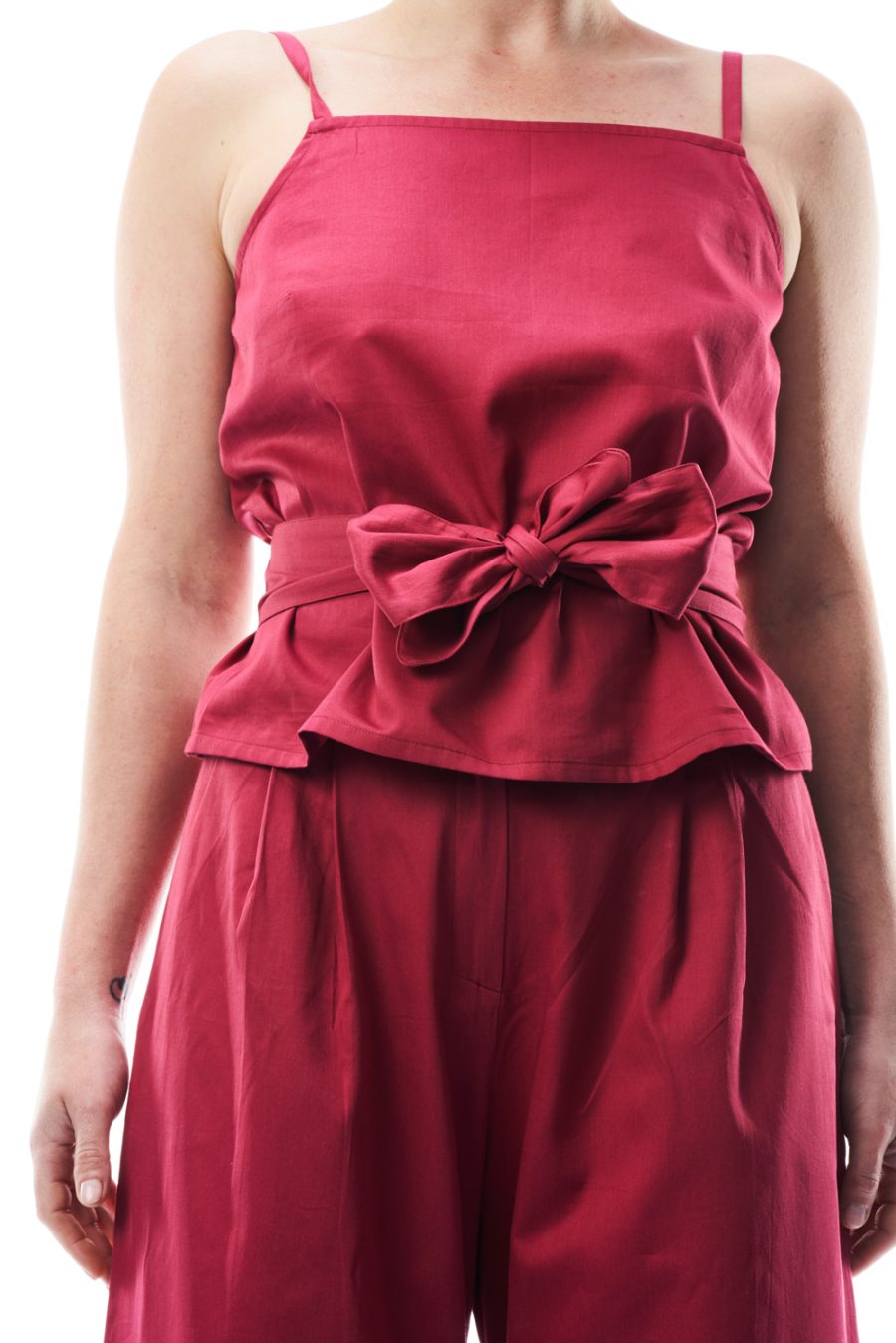 Top Dafne in satin di cotone - Image 4