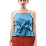 Top Dafne in satin di cotone - Image 2