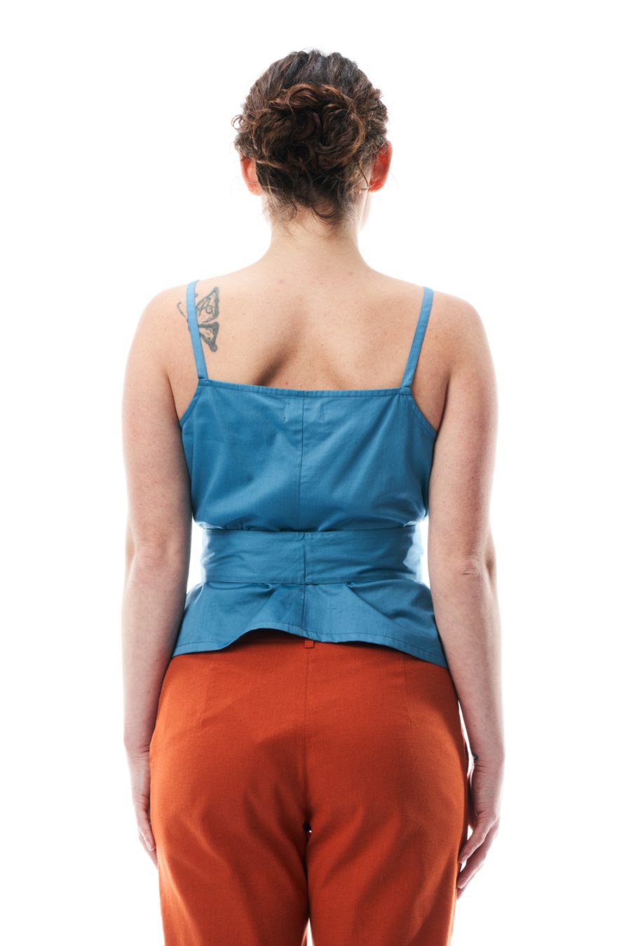 Top Dafne in satin di cotone - Image 3