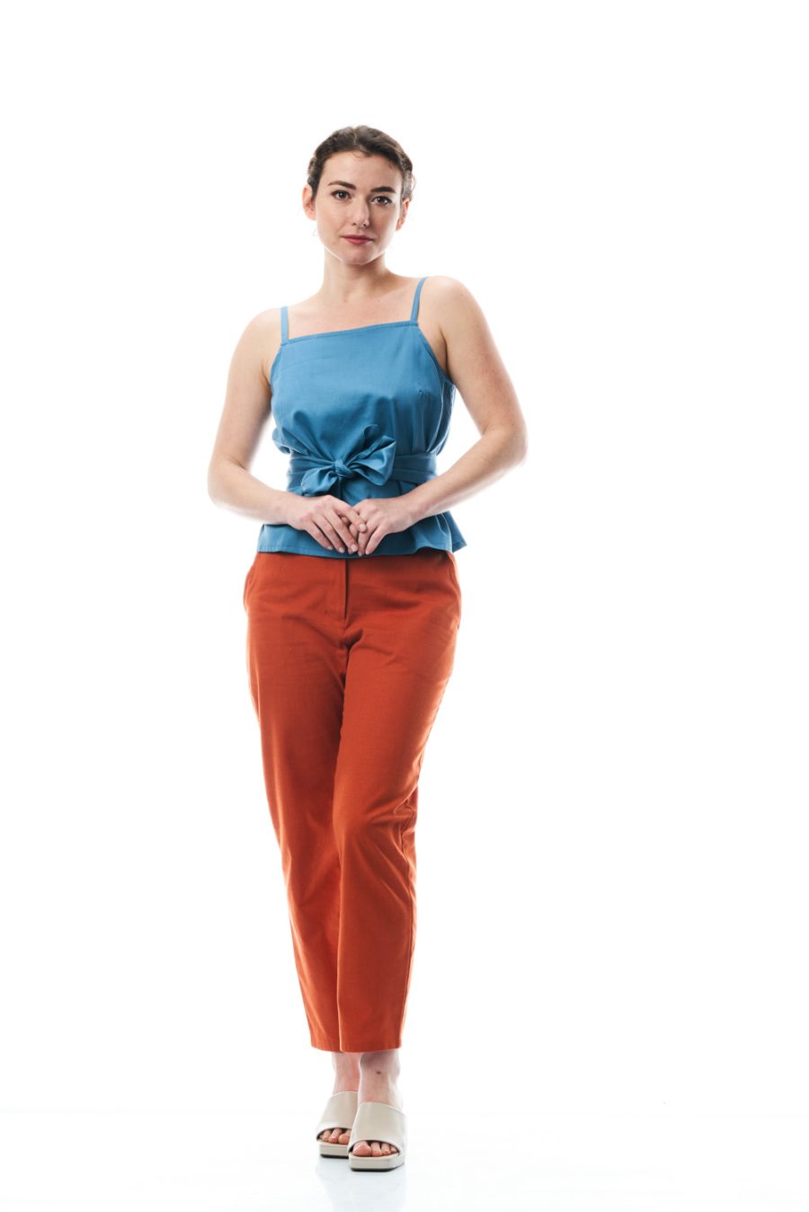 Top Dafne in satin di cotone - Image 4