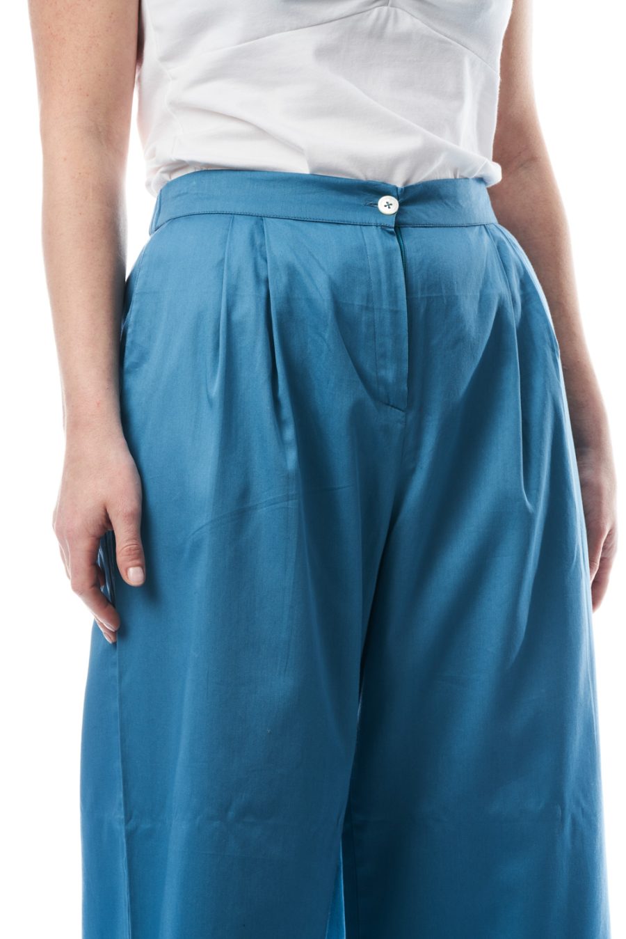 Pantalone Eileen in satin di cotone - Image 4