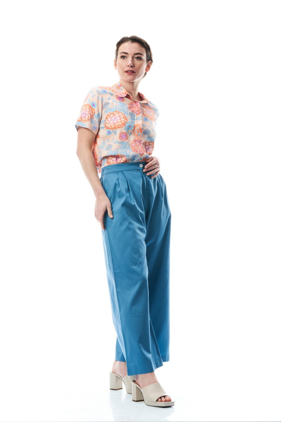 Pantalone Eileen in satin di cotone - Image 6