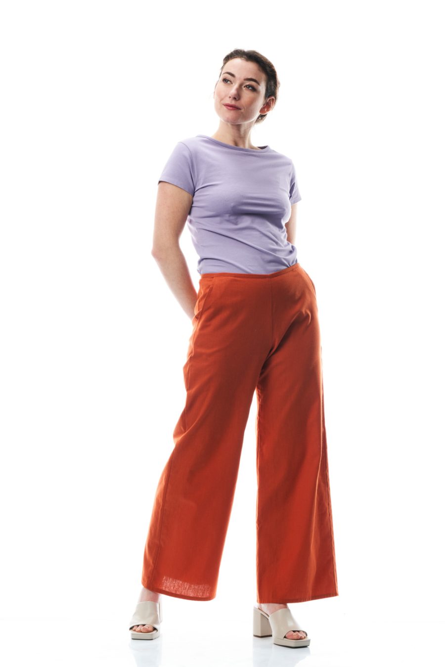 Pantalone Giunco in cotone e lino - Image 5