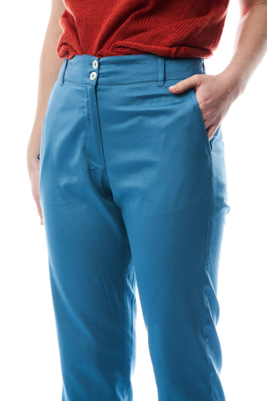 Pantalone Faggio in satin di cotone - Image 3