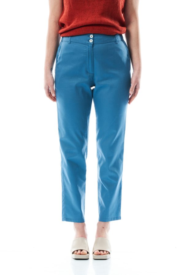 Pantalone Faggio in satin di cotone