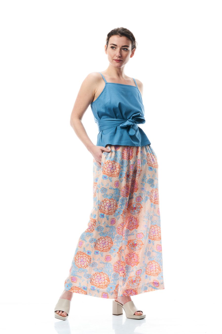 Pantalone Nina in viscosa stampata - Image 2