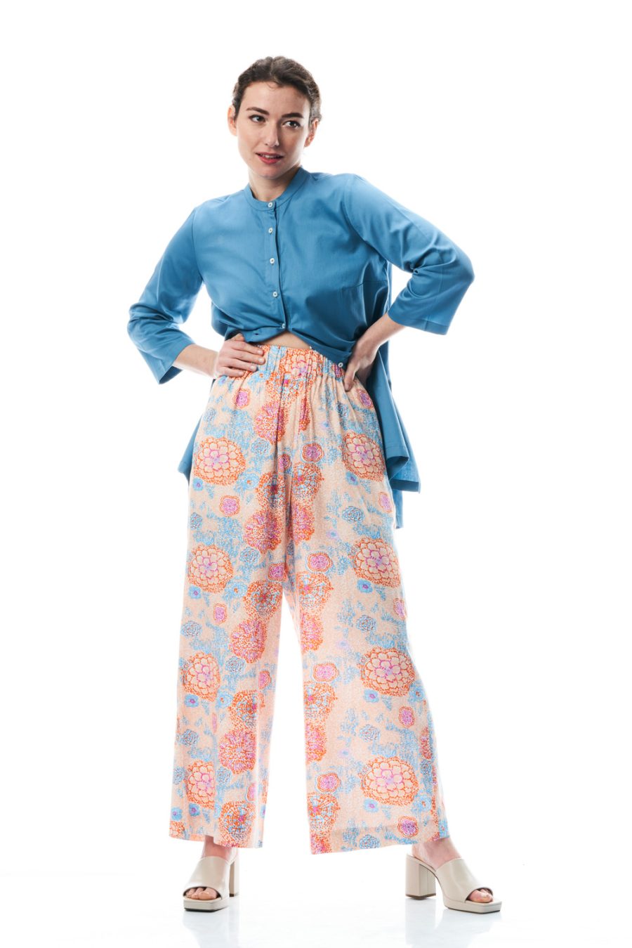 Pantalone Nina in viscosa stampata - Image 3