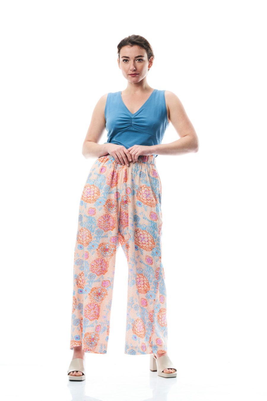 Pantalone Nina in viscosa stampata