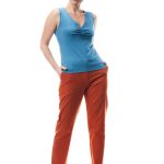 Top Anemone in jersey di cotone biologico stretch