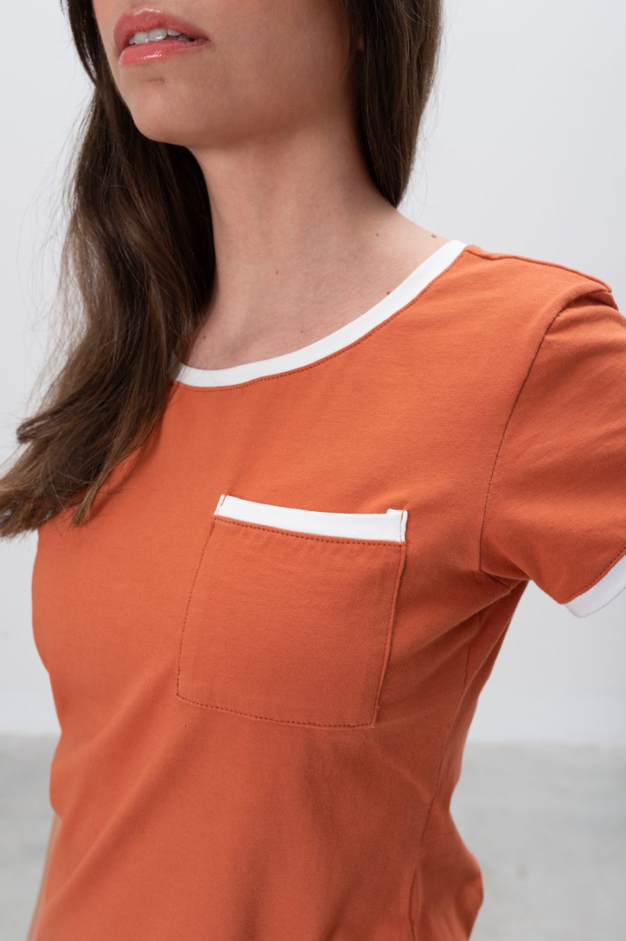 T-shirt Lida in jersey di cotone biologico stretch