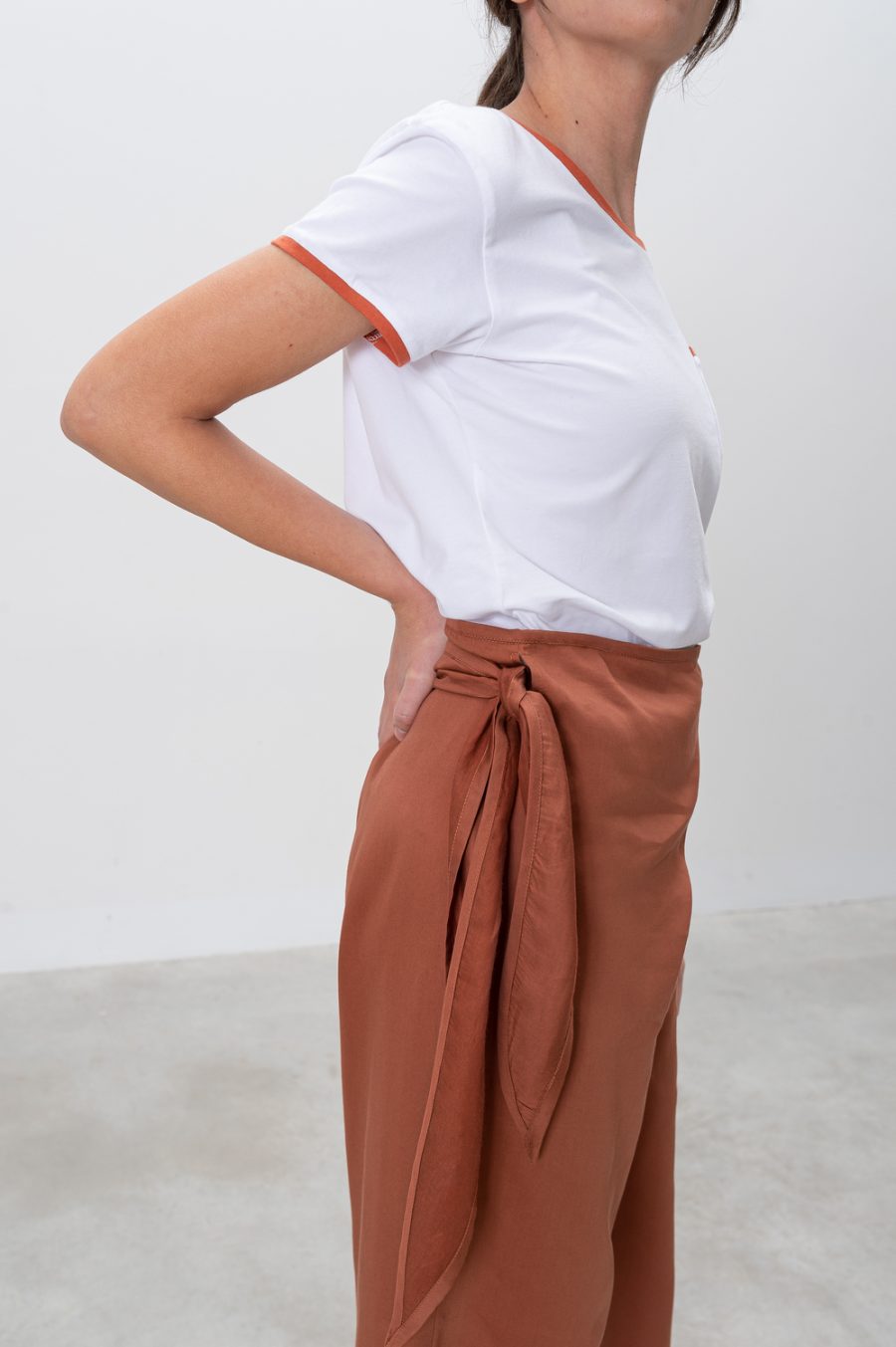 Pantaloni Ema in cotone e lyocell - Image 3