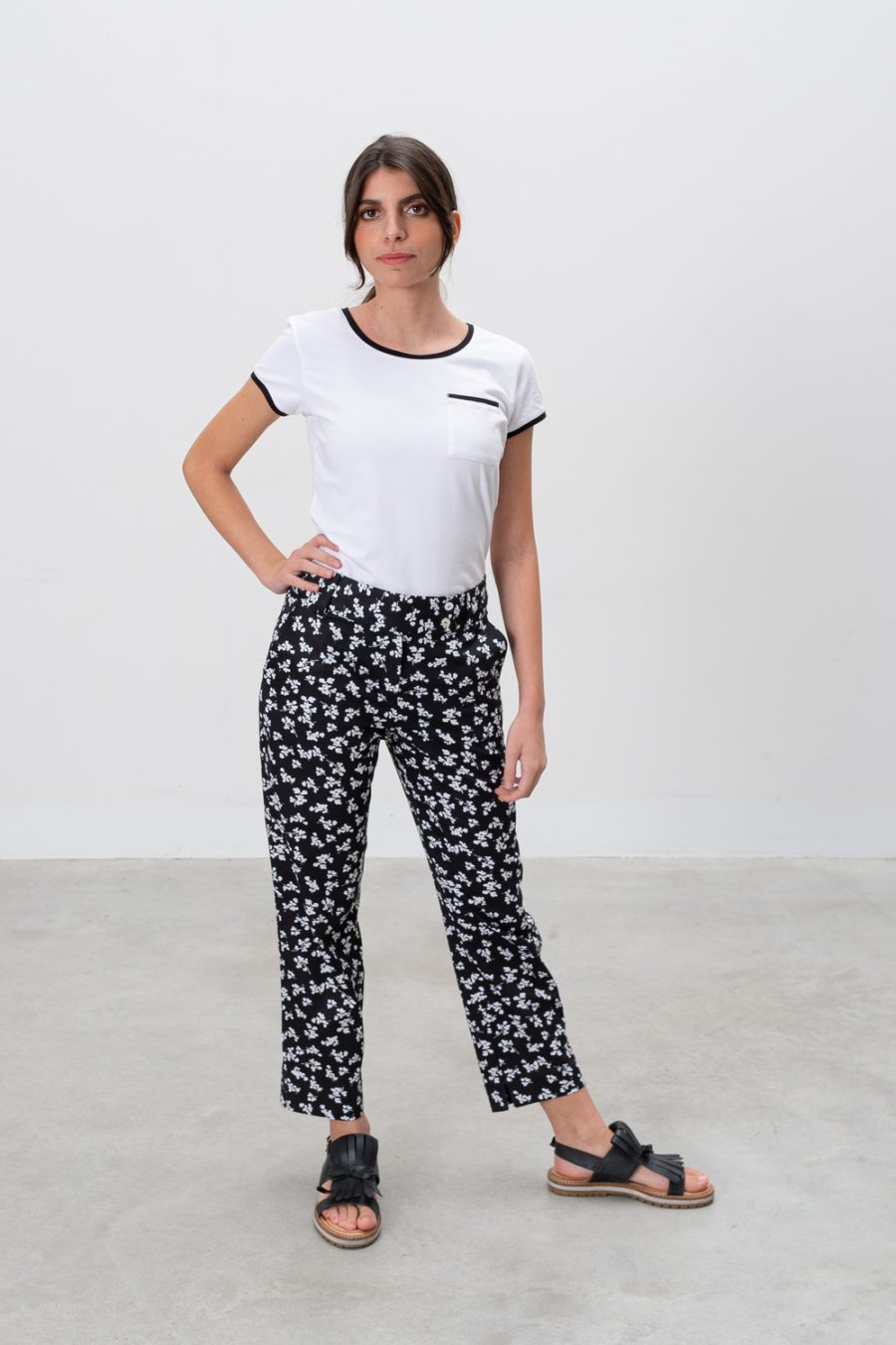 Pantaloni Priyanka in cotone e lyocell stampato - Image 4