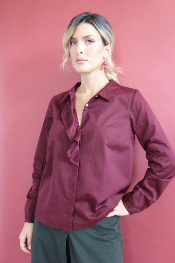 Camicia Gea in satin di cotone