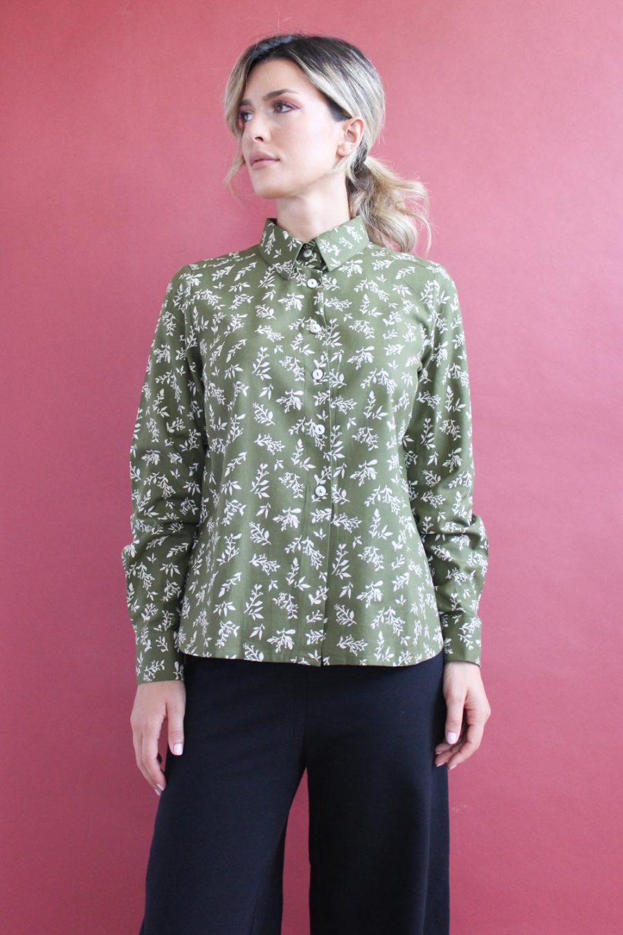 Camicia Mila in cotone stampato
