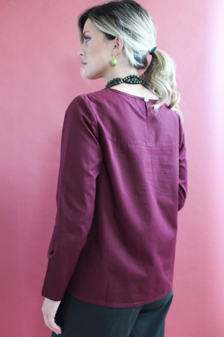 Blusa Ila in satin di cotone - Image 4