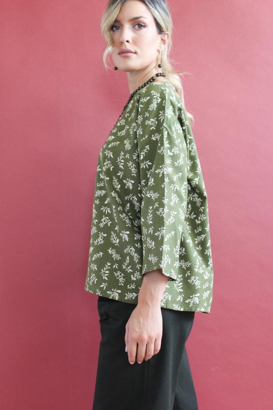 Blusa Mirta in cotone stampato - immagine 4