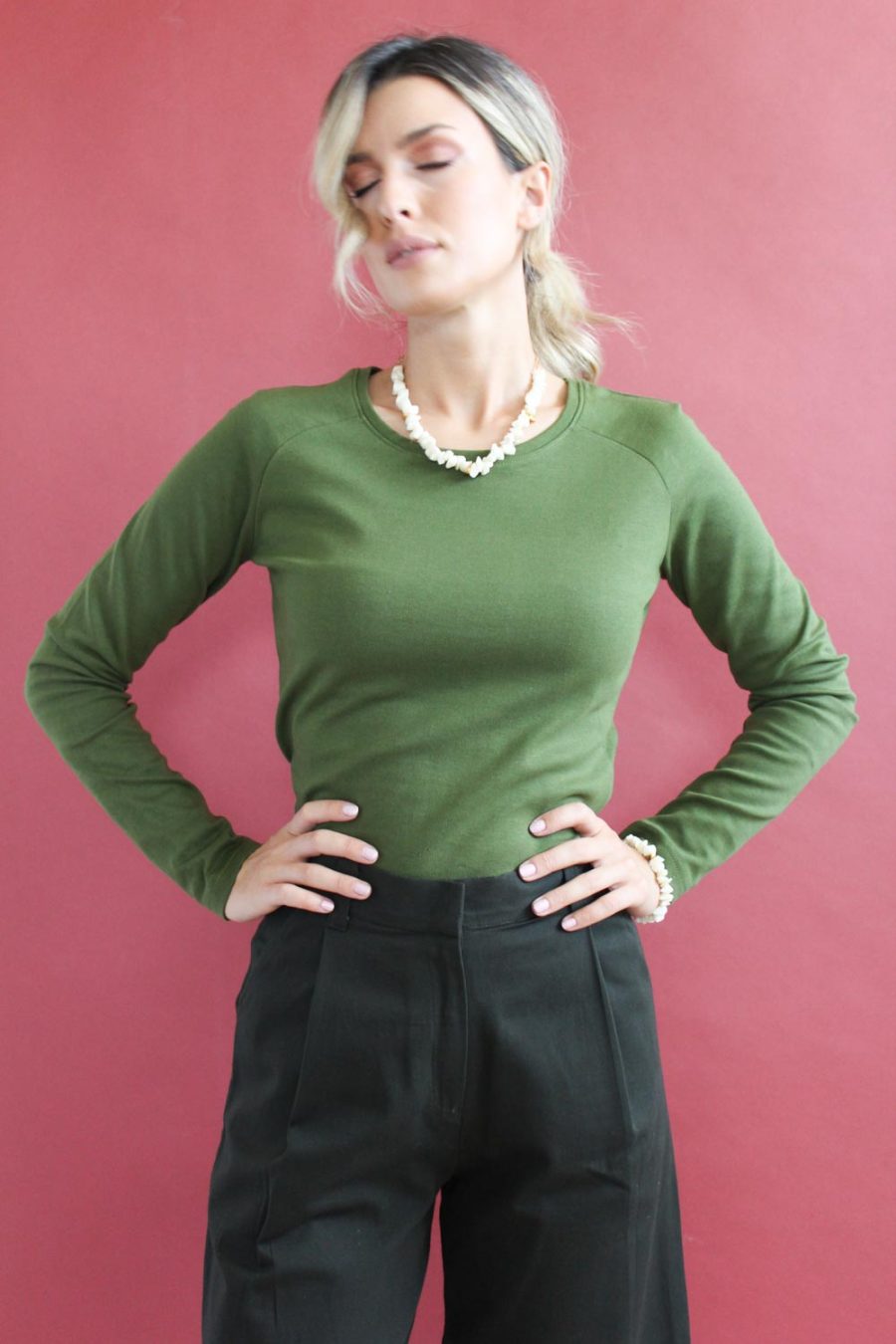 T-shirt Sanchita in cotone interlock biologico - Image 2