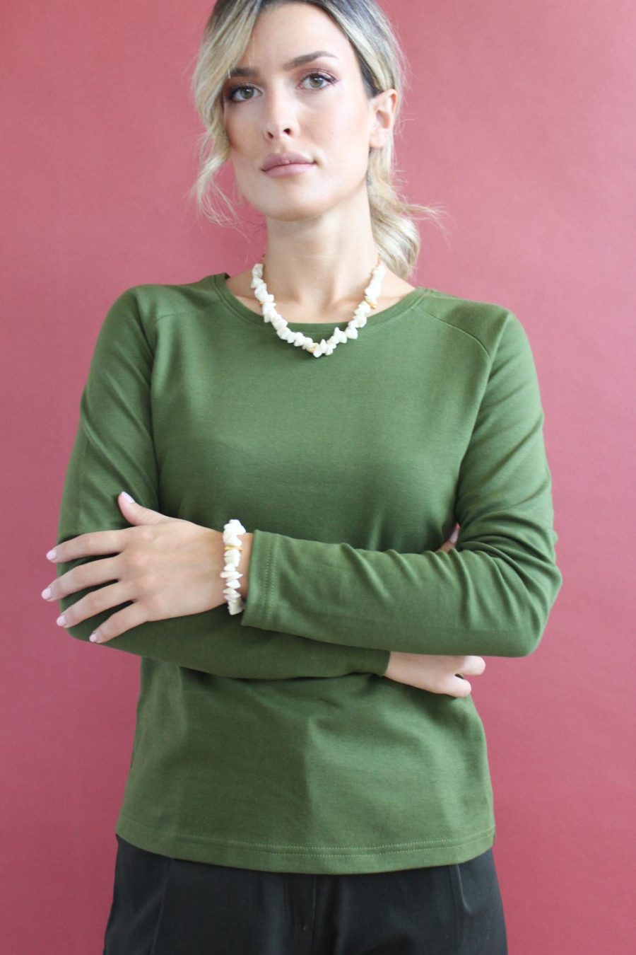 T-shirt Sanchita in cotone interlock biologico