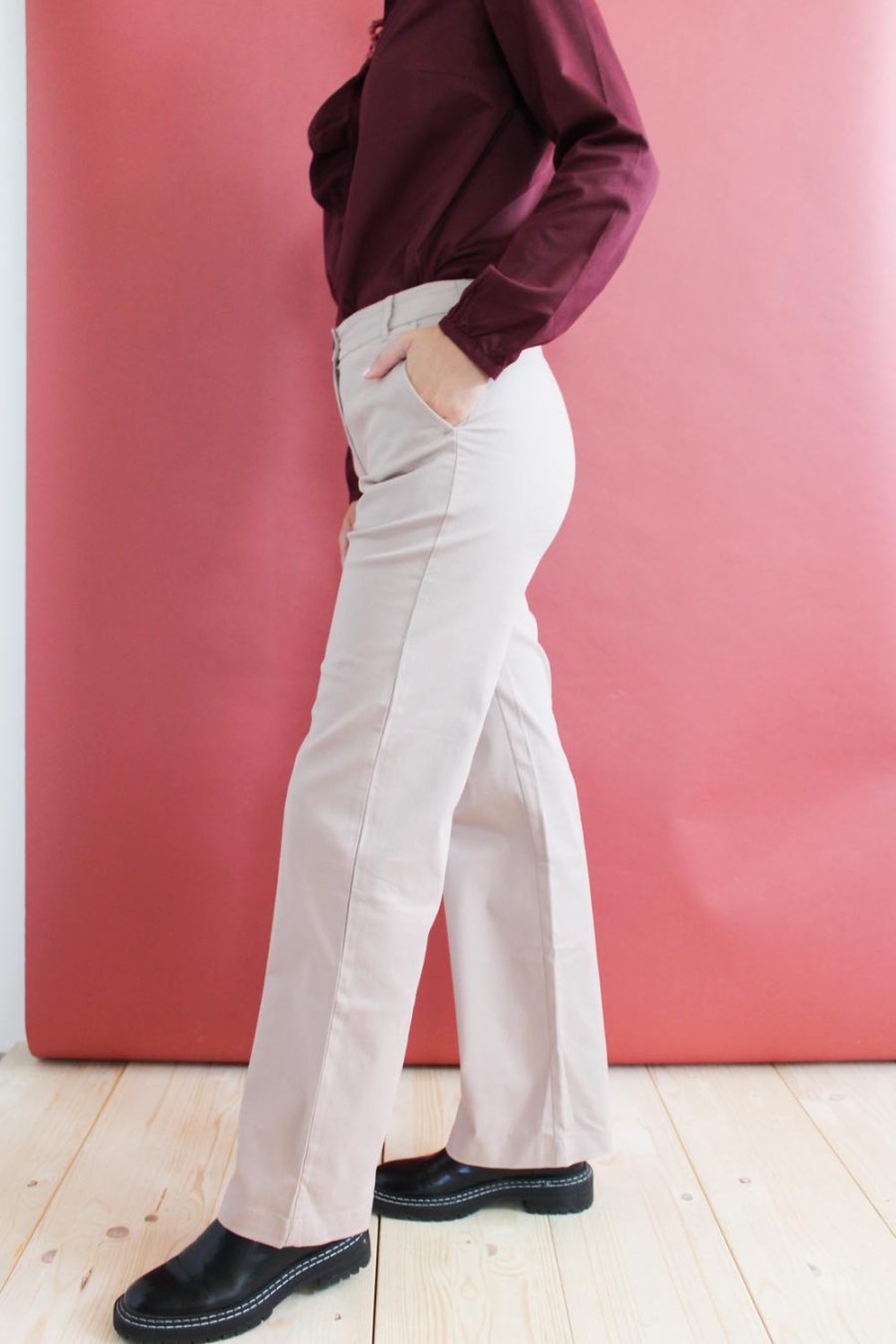 Pantalone Valeriana in twill di cotone stretch - Image 2